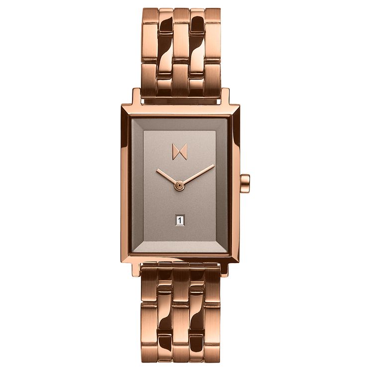 Mvmt Hayden Signature Square Rose Gold Tone Bracelet Watch