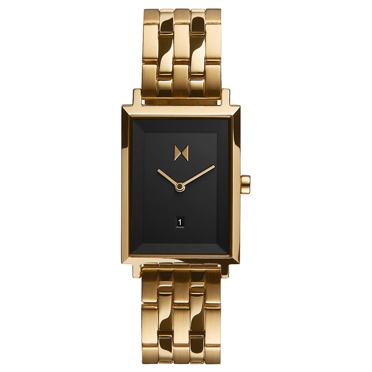 Mvmt Mason Signature Square Gold Tone Bracelet Watch