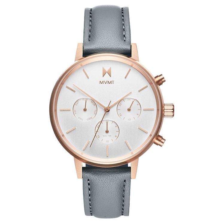 Mvmt Nova Ladies Grey Leather Strap Watch