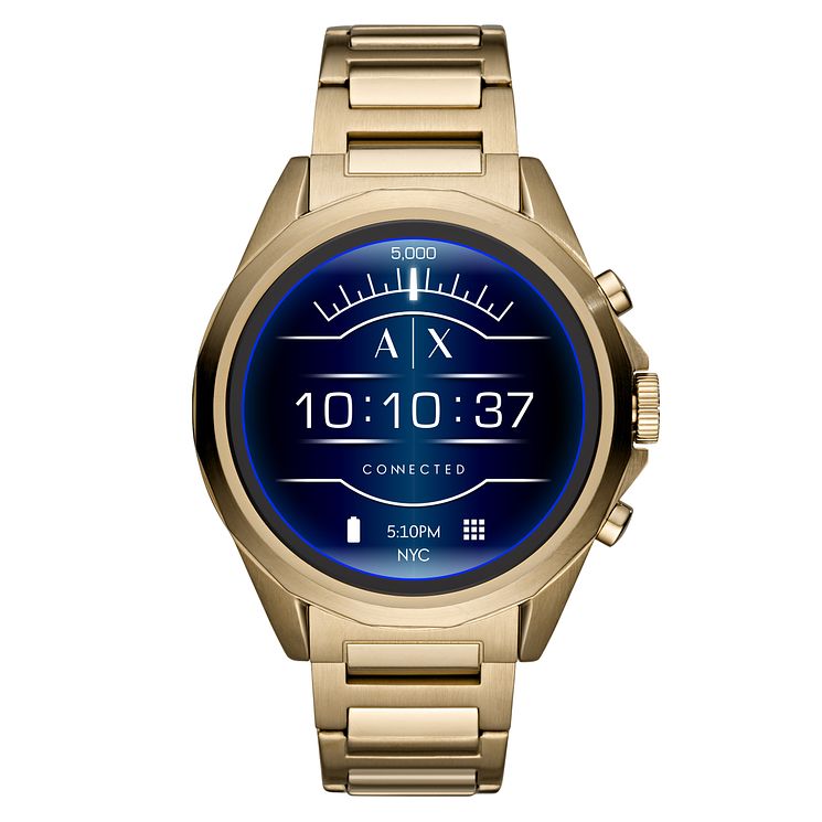 Armani Exchange Connected Gen 4 Gold Tone Smartwatch