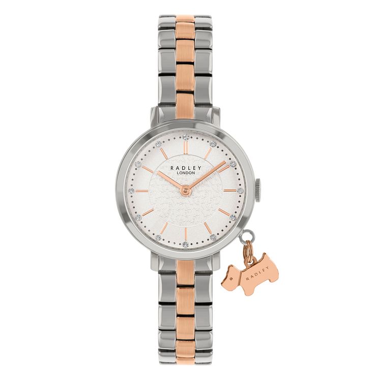 Radley Crystal Ladies Two Tone Bracelet Watch