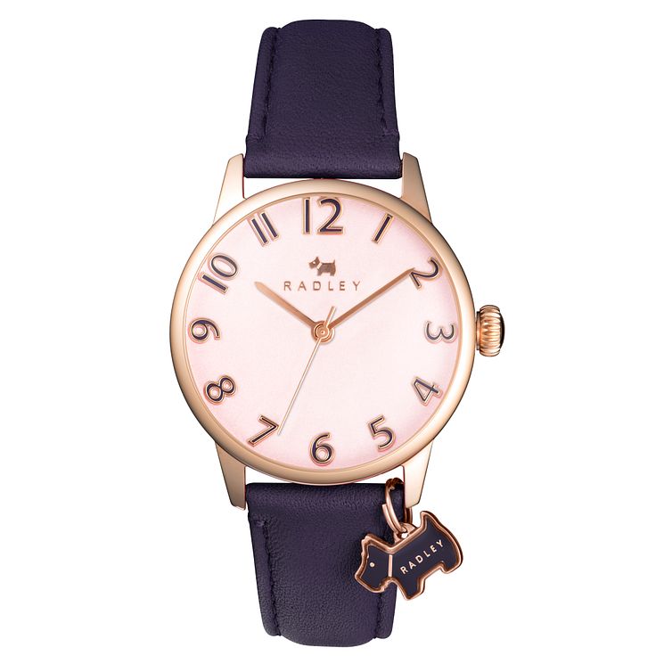 Radley Ladies Purple Leather Strap Watch