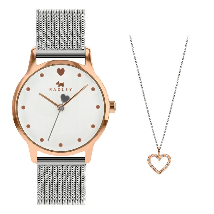 Radley London Heart Bracelet WatchandNecklace Gift Set