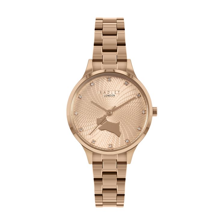 Radley Wilton Way Ladies Rose Gold Tone Bracelet Watch