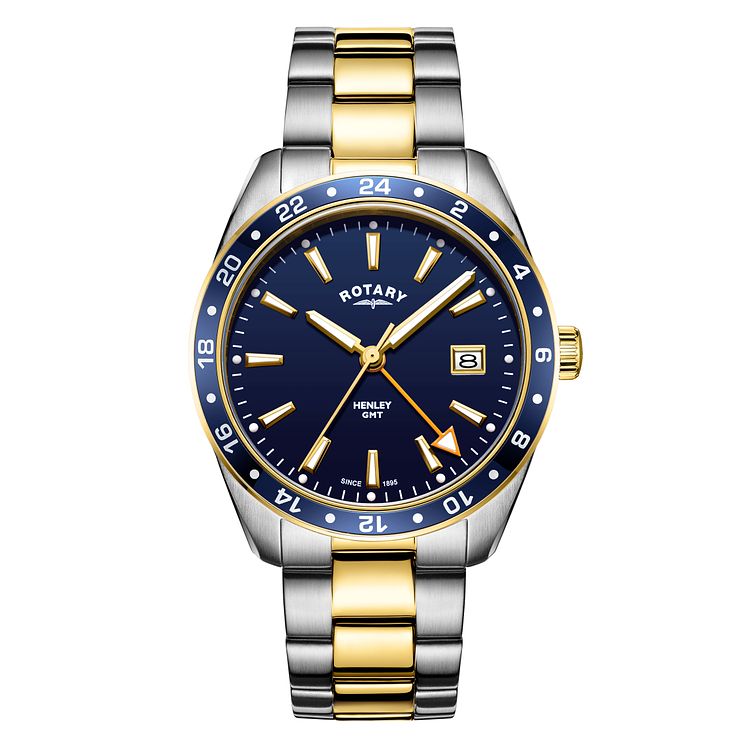 Rotary Henley Mens Two Tone Bracelet Watch