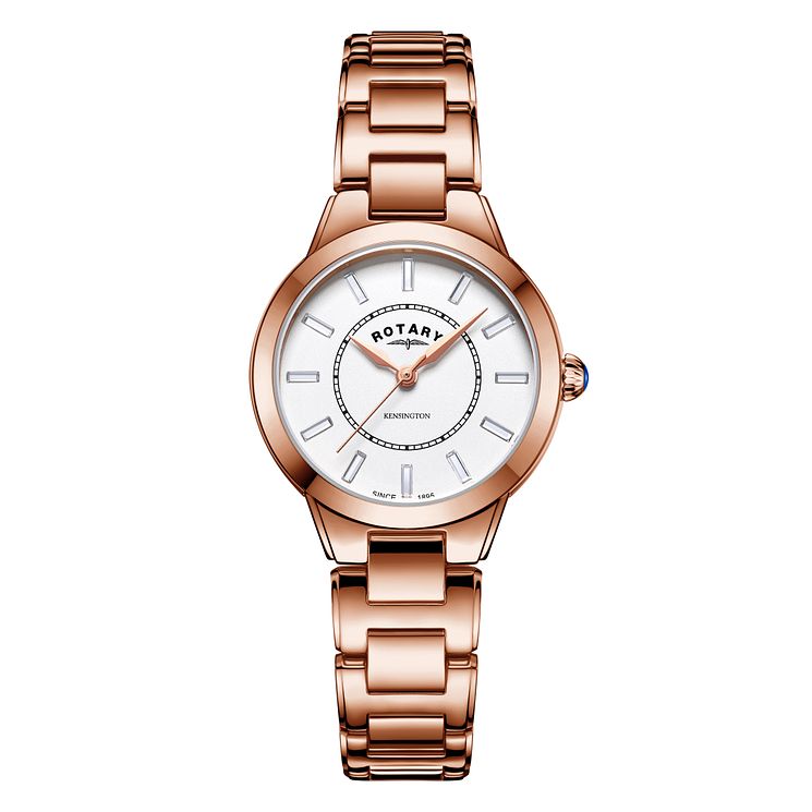 Rotary Kensington Ladies Rose Gold Tone Bracelet Watch