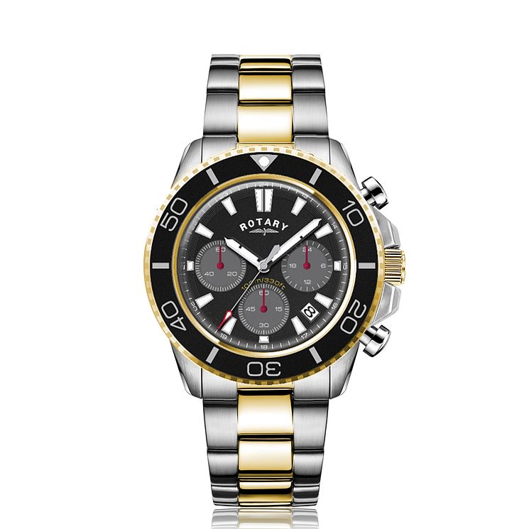 Rotary Mens Two Tone Bracelet Watch