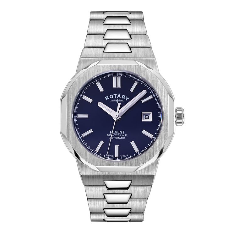 Rotary Regents Automatic Mens Stainless Steel Watch