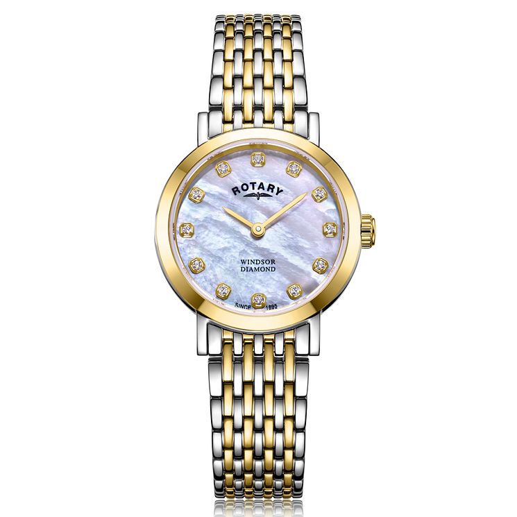 Rotary Windsor Ladies Two-tone Diamond Bracelet Watch