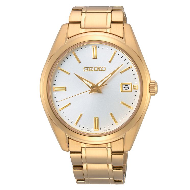 Seiko Conceptual Dress Mens Gold Tone Bracelet Watch