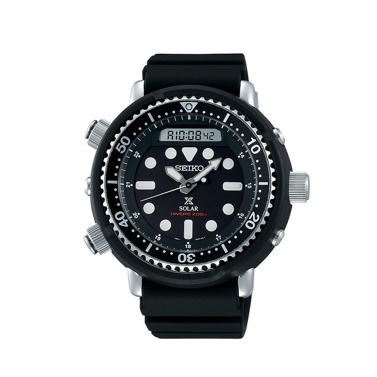 Seiko Prospex Arnie Mens Black Silicone Strap Watch