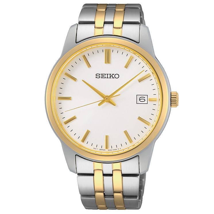 Seiko Quartz Mens Two Tone Bracelet Watch