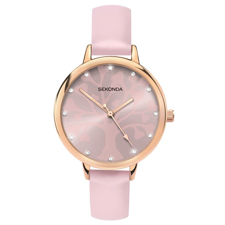 Sekonda Editions Ladies Tree Of Life Design Pink Watch