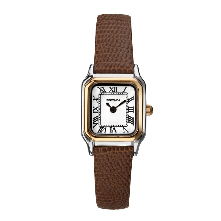 Sekonda Ladies Brown Leather Strap Watch