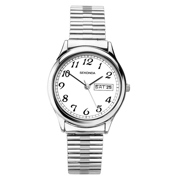 Sekonda Mens Stainless Steel Expander Bracelet Watch