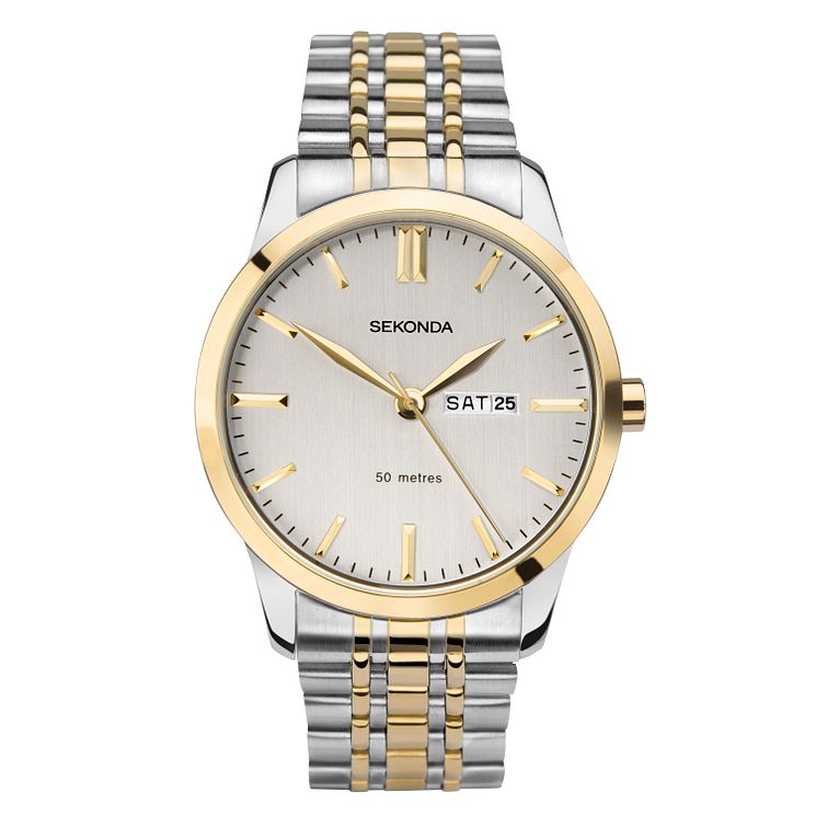 Sekonda Mens Two-tone Stainless Steel Bracelet Watch