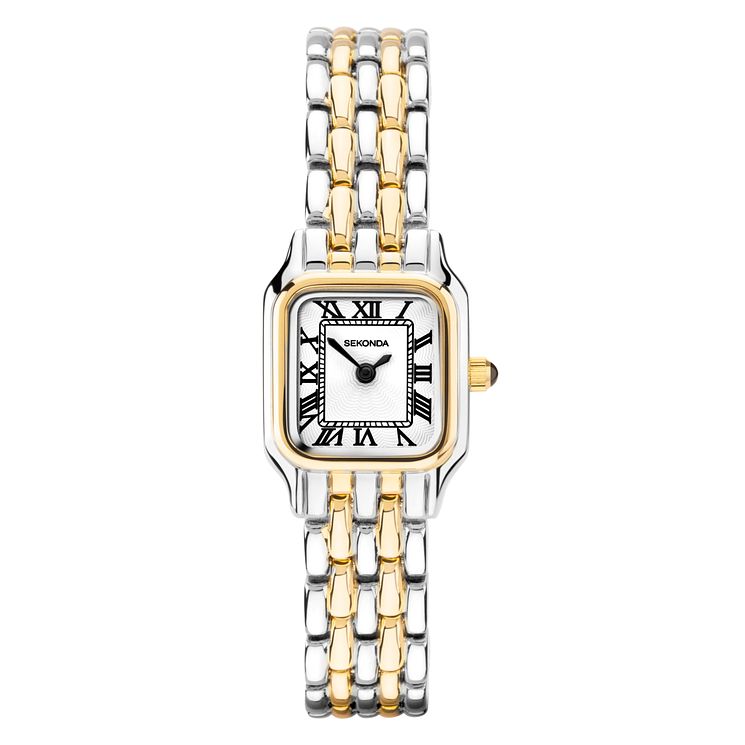 Sekonda Octagonal Ladies Two Tone Bracelet Watch