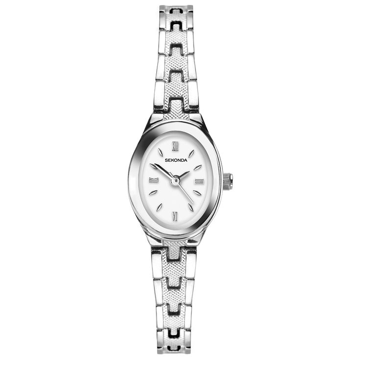 Sekonda Oval Ladies Silver Tone Bracelet Watch