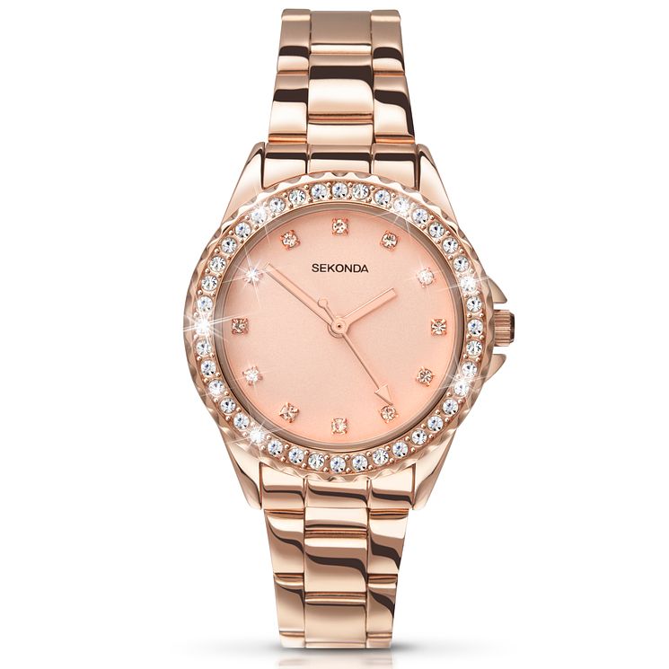 Sekonda Temptations Ladies Rose Gold-plated Bracelet Watch