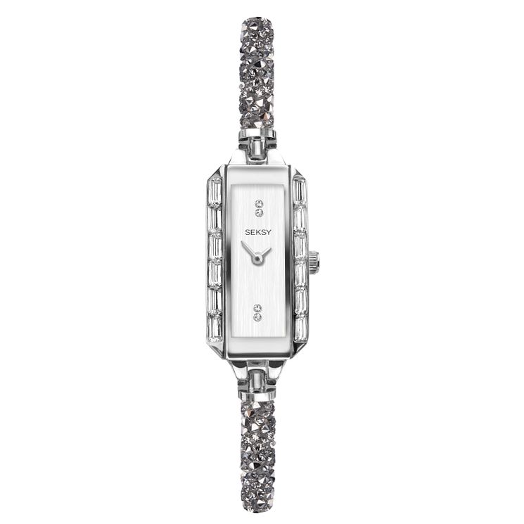 Seksy Rocks Ladies Crystal Bracelet Watch