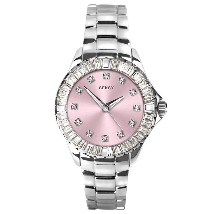 Seksy Rocks Ladies Stainless Steel Bracelet Watch