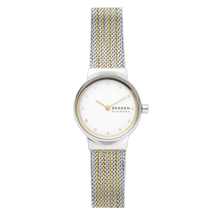 Skagen Freja Ladies Two Tone Mesh Bracelet Watch