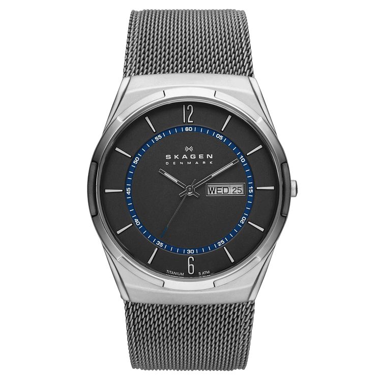 Skagen Melbye Mens Stainless Steel Mesh Bracelet Watch