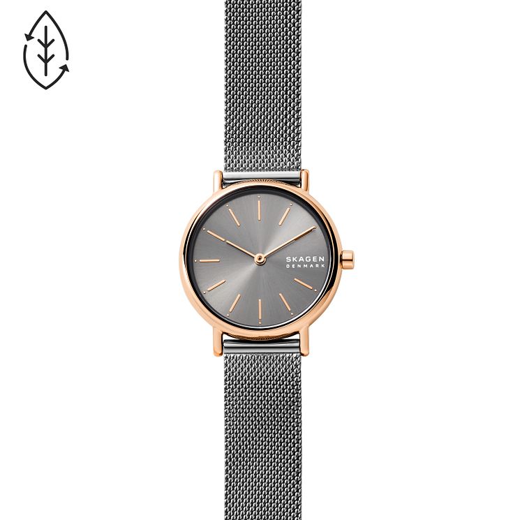 Skagen Signatur Grey Stainless Steel Mesh Bracelet Watch