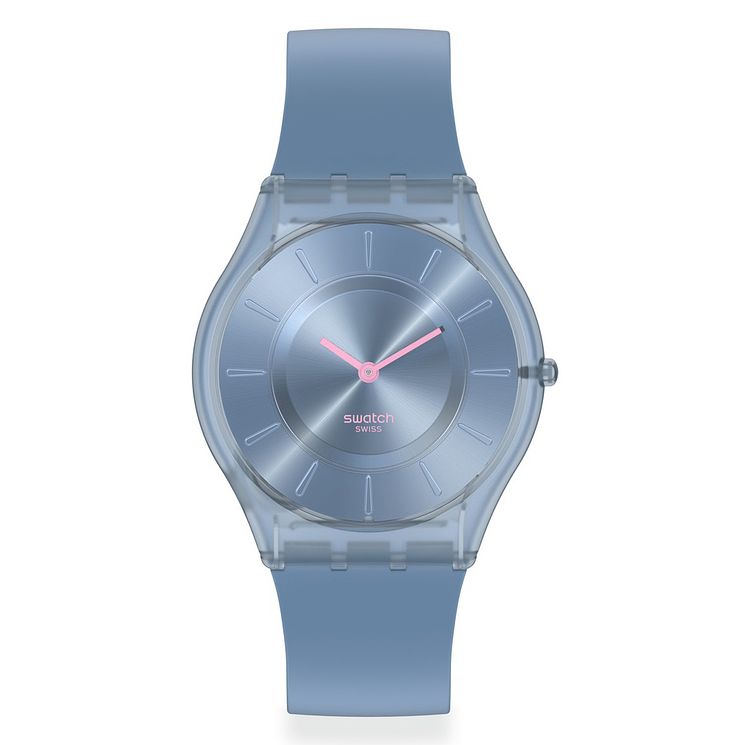 Swatch Denim Blue Biosourced Material Strap Watch