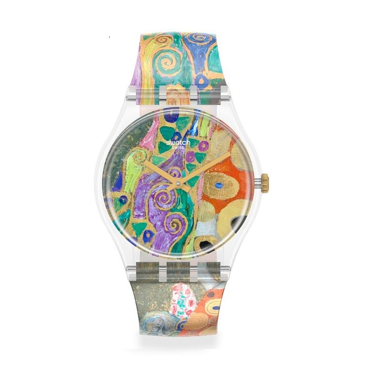 Swatch Hope  Ii By Gustav Klimt Silicone Strap Watch