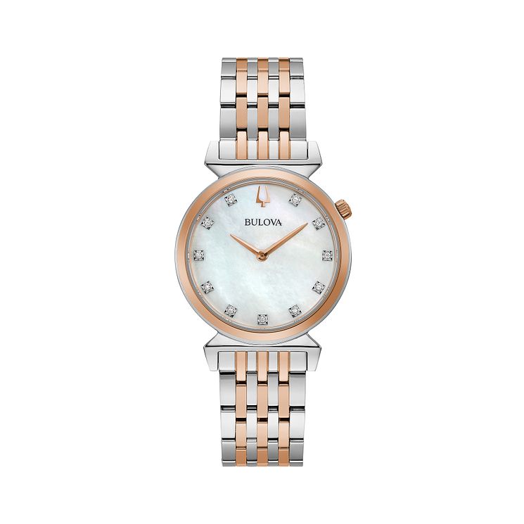 Bulova Classic Regatta Ladies Two-tone Bracelet Watch