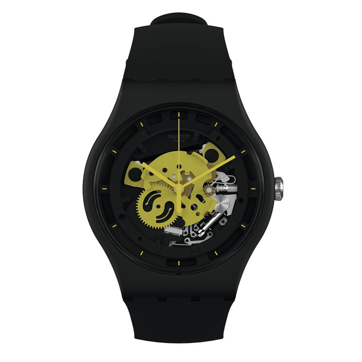 Swatch Time To Yellow Big Biosourced Material Strap Watch