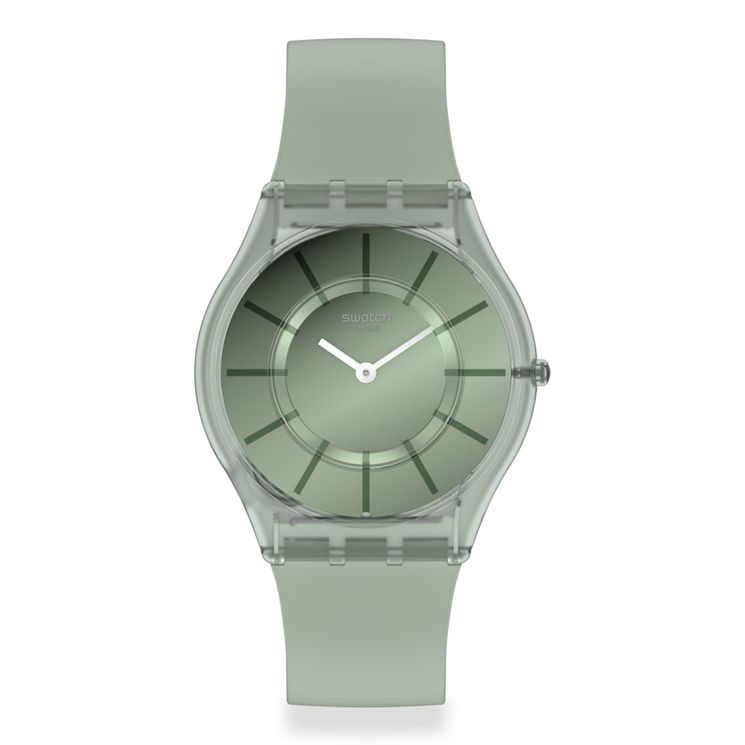 Swatch Vert Deau Green Biosourced Material Strap Watch