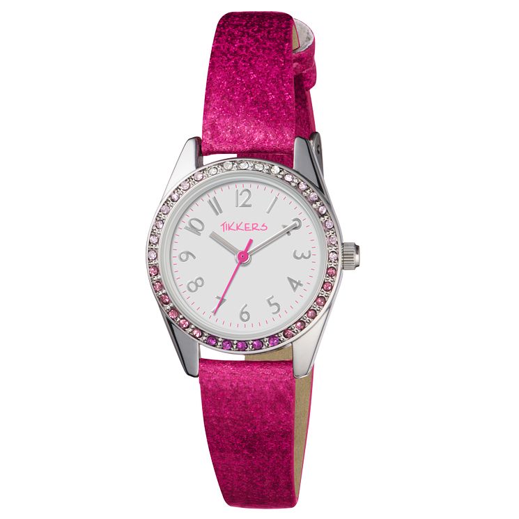 Tikkers Childrens Pink Strap Watch