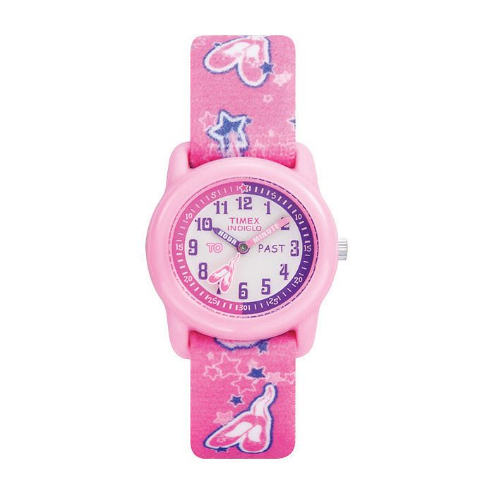 Timex Kids Girls Tutu Ballerina Fabric Strap Watch
