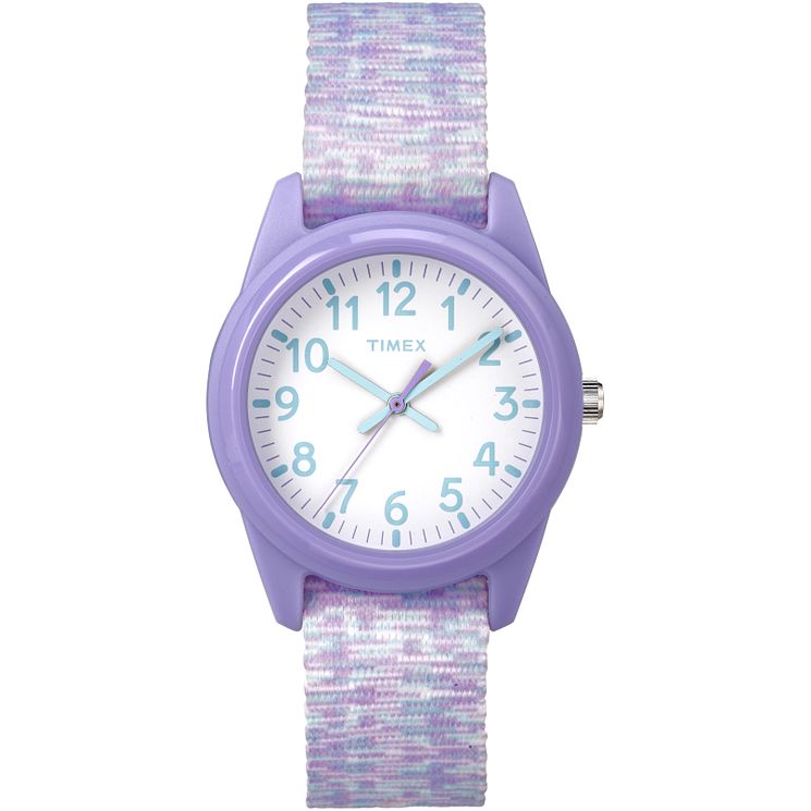 Timex Kids Time Machines Purple Nylon Strap Watch