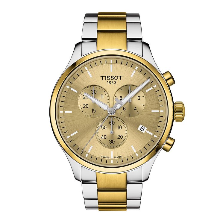 Tissot Chrono Xl Classic Mens Two Tone Bracelet Watch