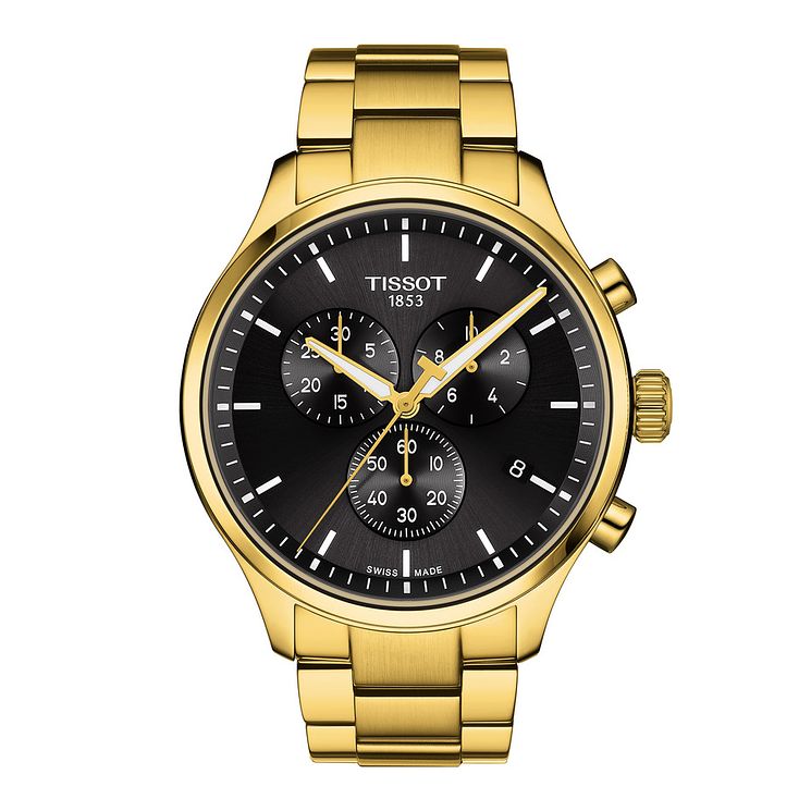 Tissot Chrono Xl Classic Yellow Gold Tone Bracelet Watch