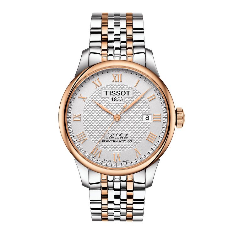Tissot Le Locle Powermatic Mens Two Tone Bracelet Watch