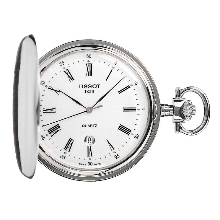 Tissot Savonnette Stainless Steel Pocket Watch