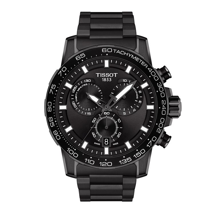 Tissot Supersport Chrono Black Ip Bracelet Watch