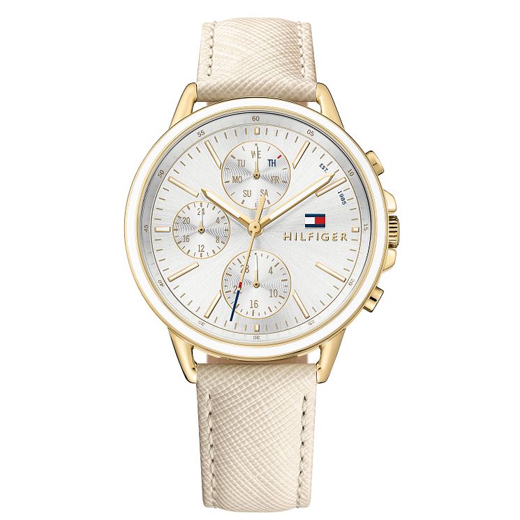 Tommy Hilfiger Carlie Ladies Nude Leather Strap Watch