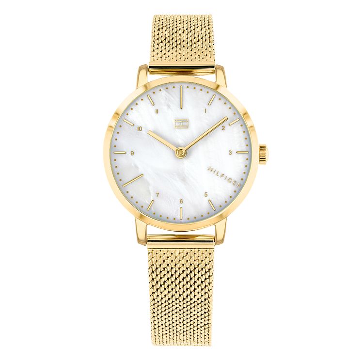 Tommy Hilfiger Ladies Gold Plated Bracelet Watch