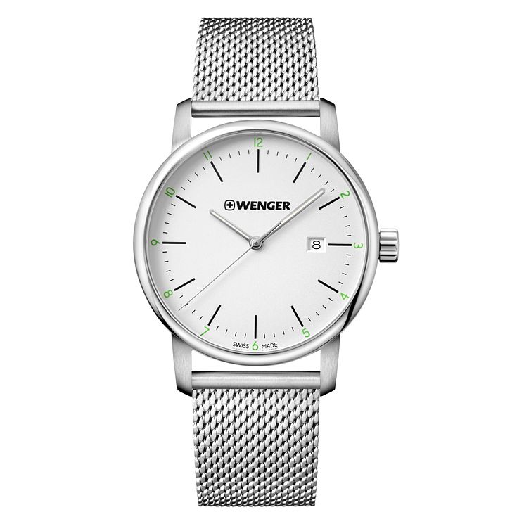 Wenger Urban Classic Mens Steel Mesh Strap Watch