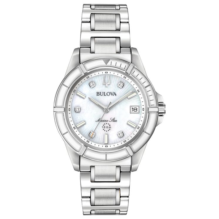 Bulova Marine Star Ladies Stainless Steel Bracelet Watch