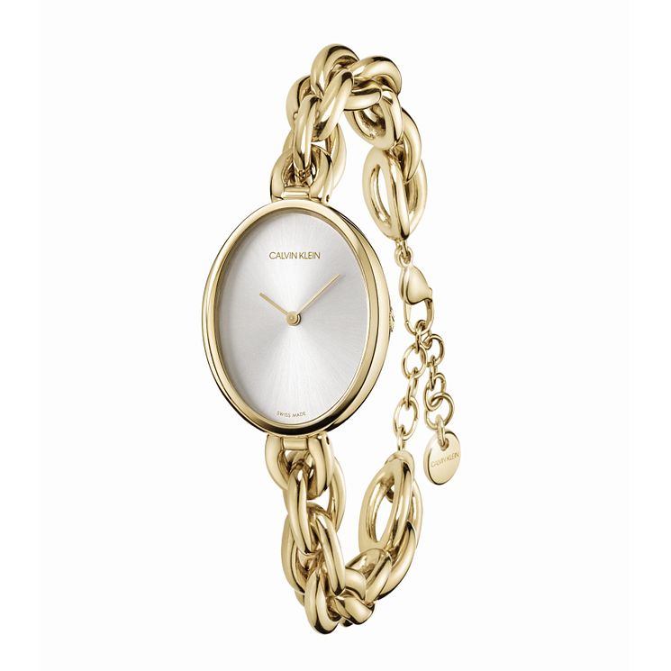 Calvin Klein Statement Gold Tone Bracelet Watch