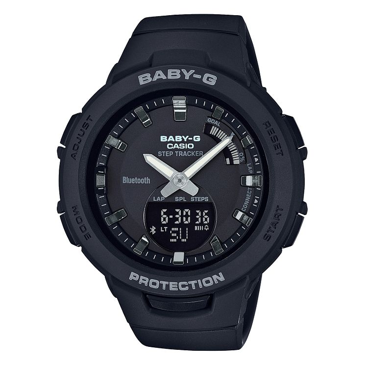 Casio Baby-g Steptracker Black Resin Strap Smartwatch