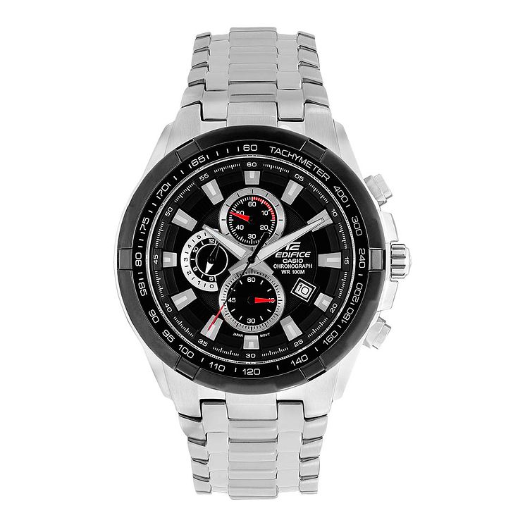 Casio Edifice Mens Black Dial Chronograph Watch