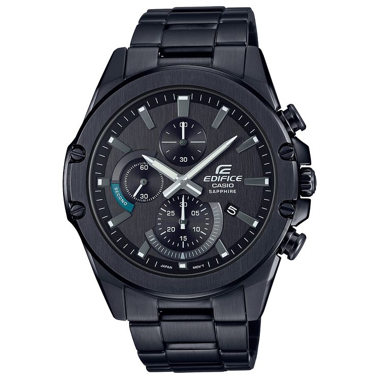 Casio Edifice Mens Gunmetal Stainless Steel Bracelet Watch