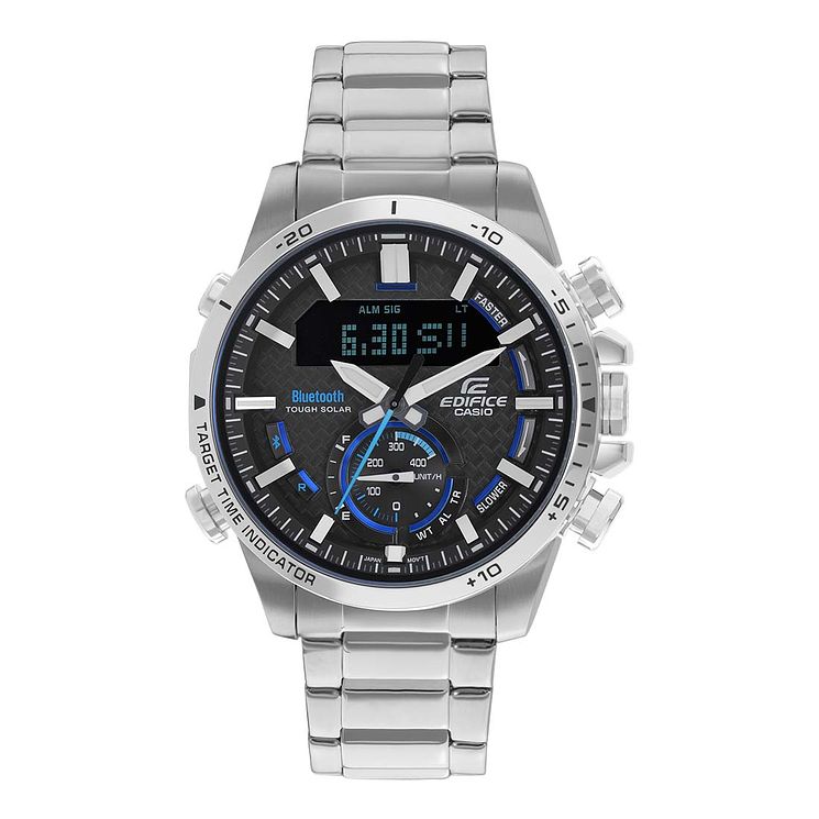 Casio Edifice Mens Silver Bluetooth Watch